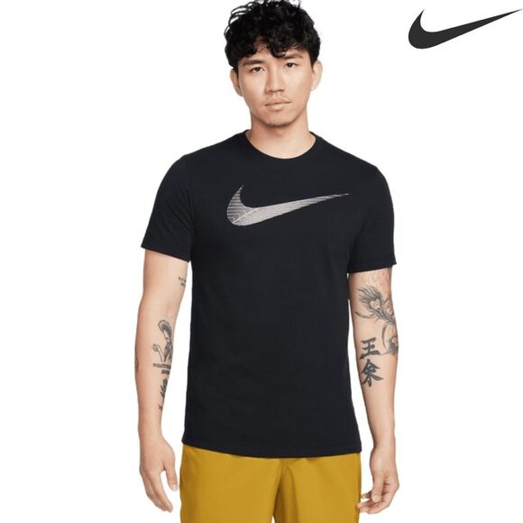 NIKE MEN’S DRI-FIT LOGO GRAPHIC FITNESS T-SHIRT SIZE LARGE NWT - Picture 1 of 8